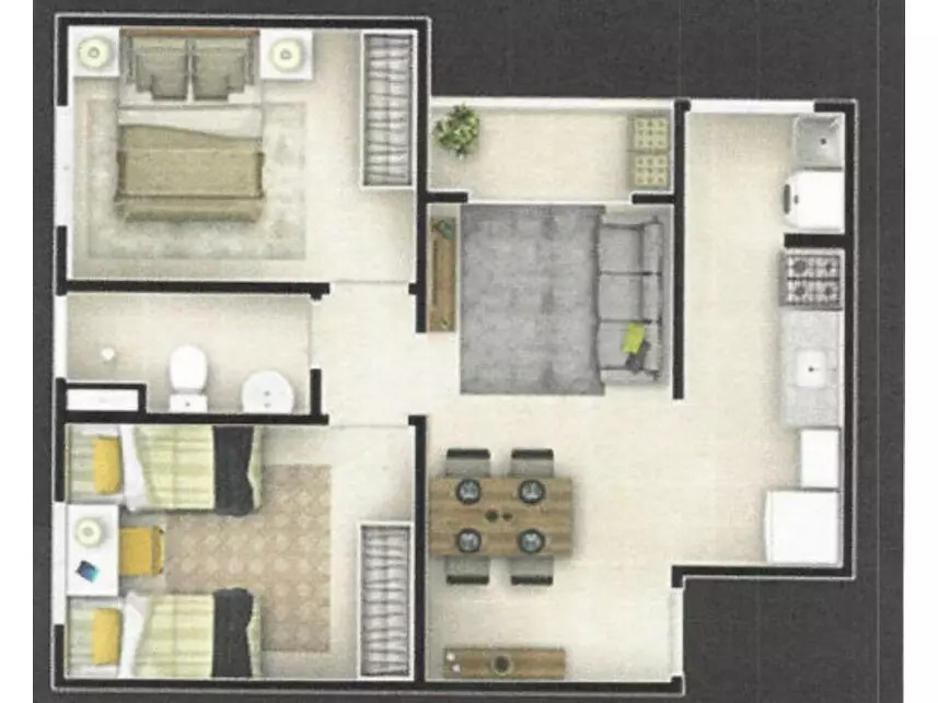 Imagem 5 - Rua Vitória Régia, 199 - Ap 1410 (Tipo 13) Bloco 1 - Condomínio Residencial Paraíso - Bairro Promeca - Várzea Paulista / SP